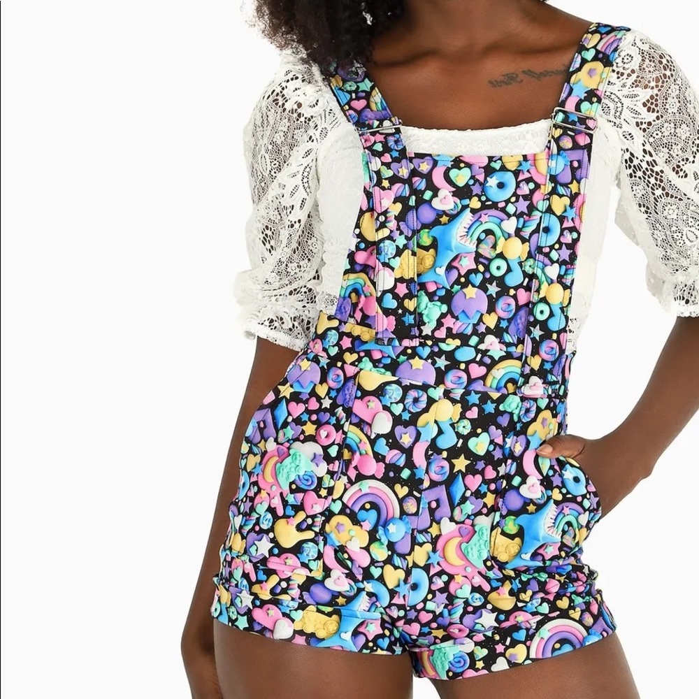 SPACE GUMMIES SHORT OVERALLS